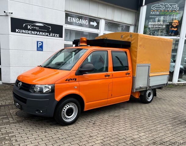 Gardinsided kassevogn VW T5 2.0 TDI Pritsche 4x4 Klima 4Motion HU neu