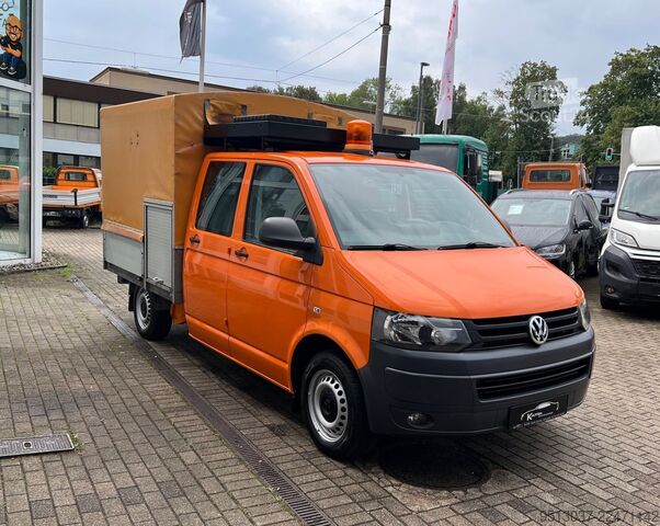 Gardinsided kassevogn VW T5 2.0 TDI Pritsche 4x4 Klima 4Motion HU neu