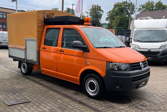Gardinsided kassevogn VW T5 2.0 TDI Pritsche 4x4 Klima 4Motion HU neu