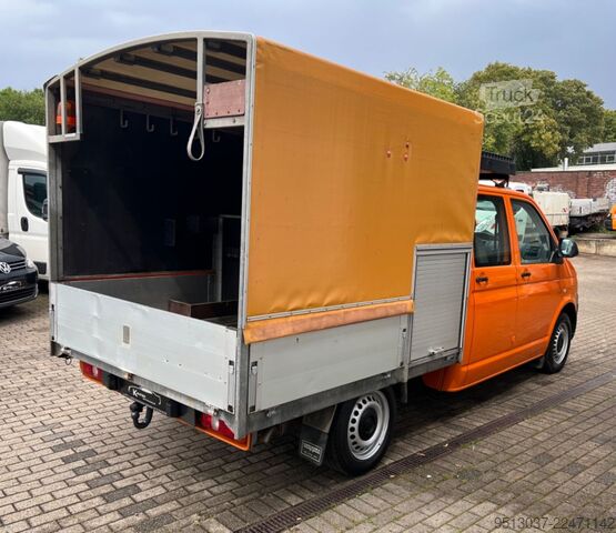 Gardinsided kassevogn VW T5 2.0 TDI Pritsche 4x4 Klima 4Motion HU neu