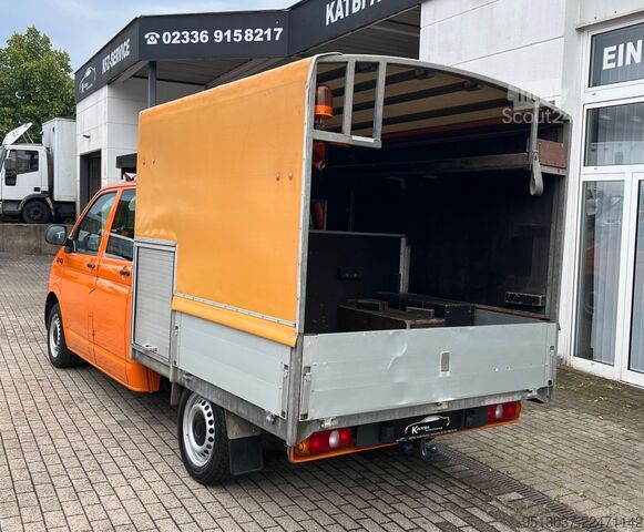 Gardinsided kassevogn VW T5 2.0 TDI Pritsche 4x4 Klima 4Motion HU neu