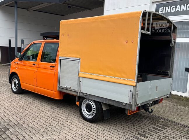Gardinsided kassevogn VW T5 2.0 TDI Pritsche 4x4 Klima 4Motion HU neu