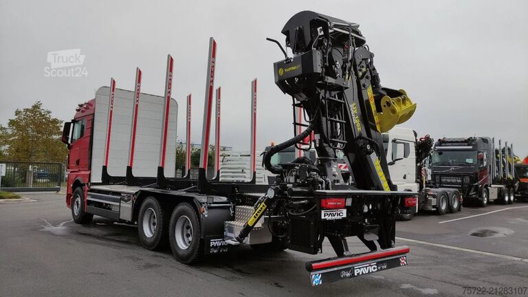 Transportator de lemn MAN TGX 33.520 6x4 BL Kurzholz Epsilon / Tajfun