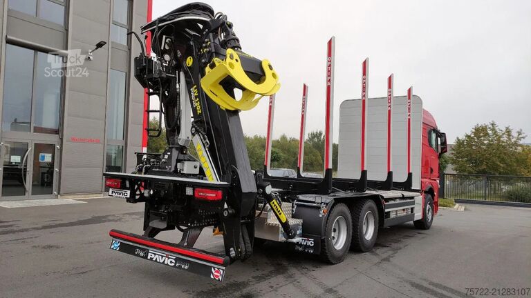 Transportator de lemn MAN TGX 33.520 6x4 BL Kurzholz Epsilon / Tajfun