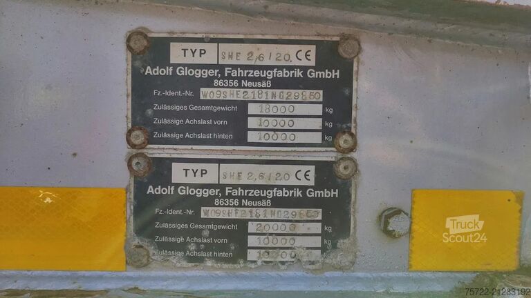 Přepravník dřeva Diversen GLOGGER SHE 2,6/20 NACHLÄUFER FÜR LANGMATERIAL ...