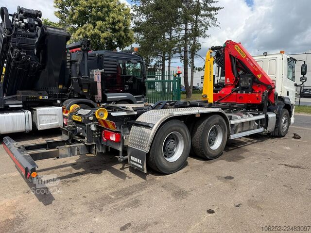 نظام ذراع الخطاف DAF CF 480 6x4 HOOKLIFT + CRANE PALFINGER PK19.001 ...