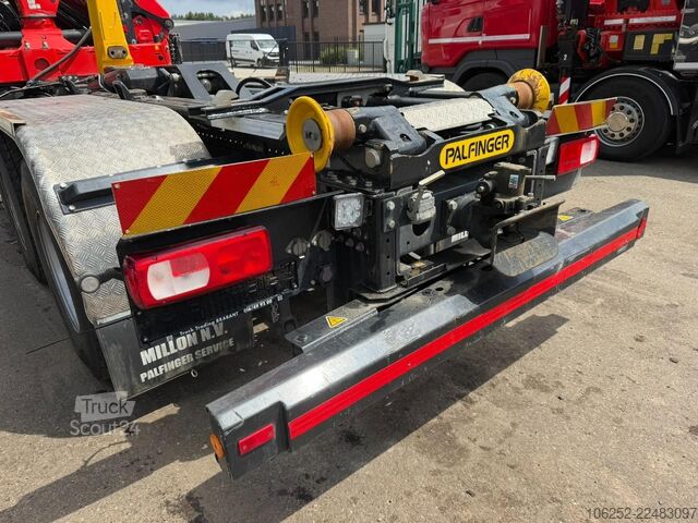 نظام ذراع الخطاف DAF CF 480 6x4 HOOKLIFT + CRANE PALFINGER PK19.001 ...