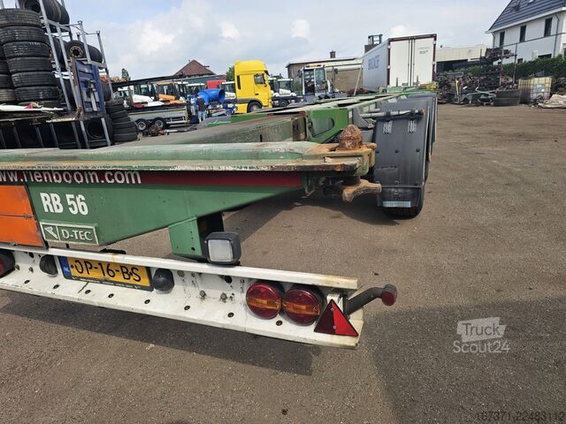 Transport av containrar D-TEC VCC-01 FLEXITRAILER/ALL CONNECTIONS/ APK/TUV 23...