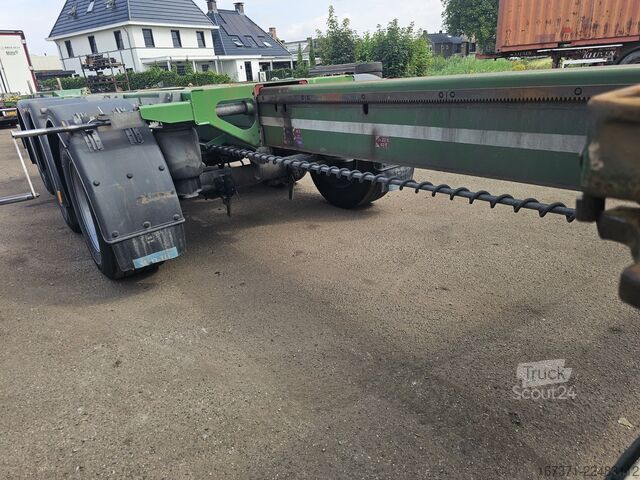 Transport av containrar D-TEC VCC-01 FLEXITRAILER/ALL CONNECTIONS/ APK/TUV 23...