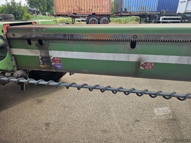 Transport av containrar D-TEC VCC-01 FLEXITRAILER/ALL CONNECTIONS/ APK/TUV 23...