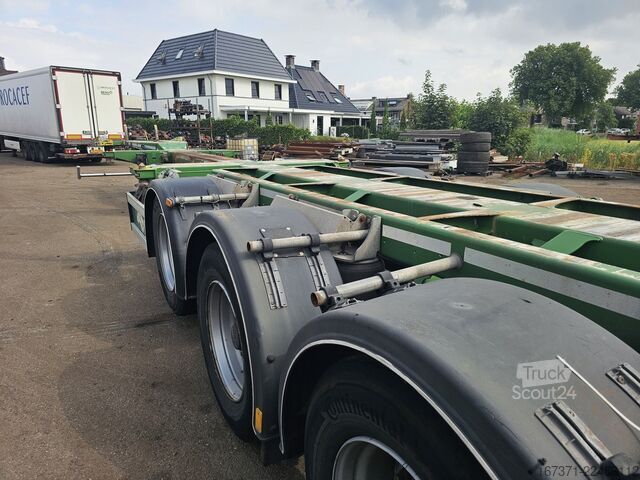 Transport av containrar D-TEC VCC-01 FLEXITRAILER/ALL CONNECTIONS/ APK/TUV 23...