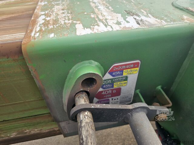 Transport av containrar D-TEC VCC-01 FLEXITRAILER/ALL CONNECTIONS/ APK/TUV 23...