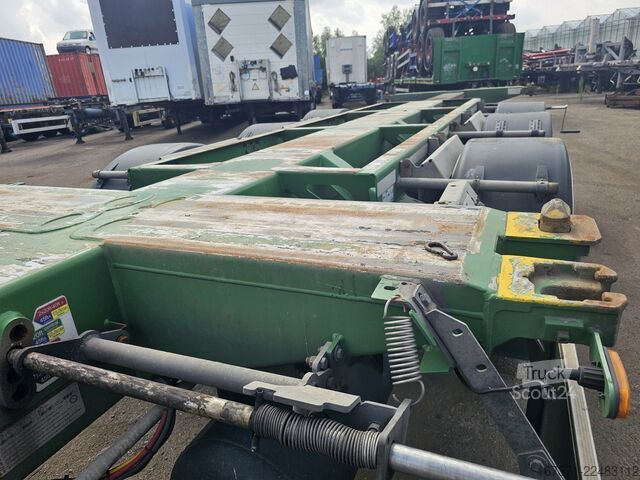 Transport av containrar D-TEC VCC-01 FLEXITRAILER/ALL CONNECTIONS/ APK/TUV 23...
