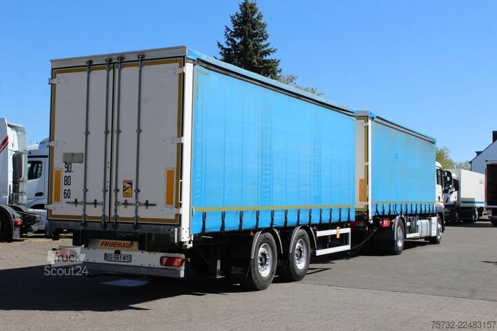 Tenteli düz yataklı kamyon MAN TGS 18.440 Plane Zug Schlafplatz AHK Retarder