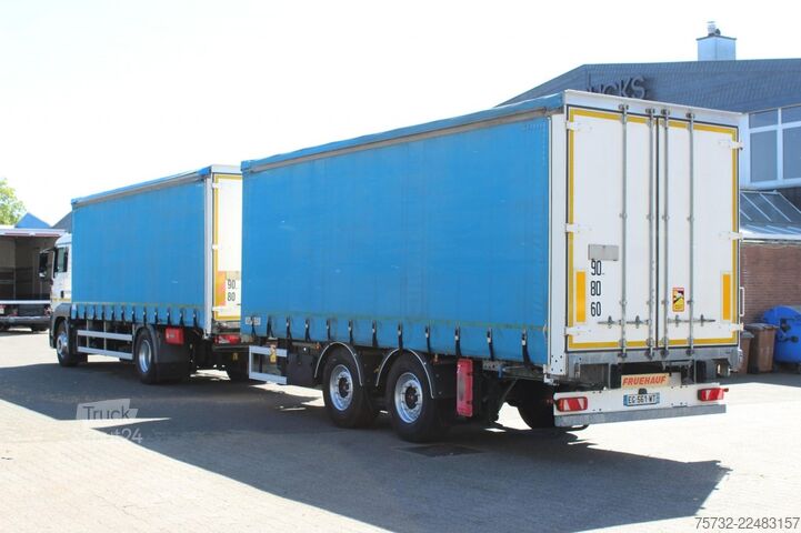 Tenteli düz yataklı kamyon MAN TGS 18.440 Plane Zug Schlafplatz AHK Retarder