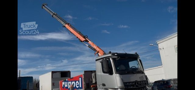 Кран, монтиран на камион MERCEDES-BENZ Arocs 4   6x4 Dreiseitenkipper mit Ladekran