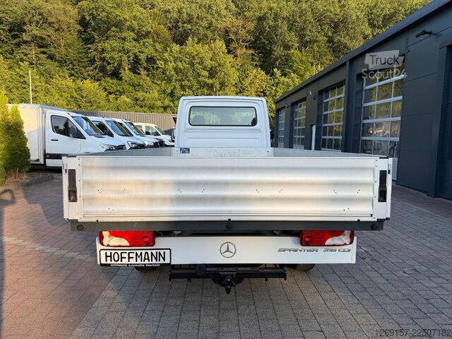 Pick-up bestelwagen MERCEDES-BENZ Sprinter 316CDI Pritsche XXL L3 RWD A/C AHK 3,5T