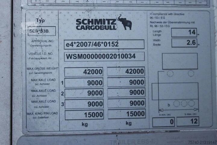 Transporte refrigerado/congelado Schmitz Cargobull 3 CARRIER VECTOR 1950 + 2.58 HEIGHT +  LIFT 10-...