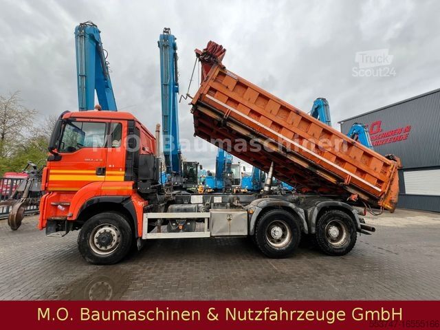 Autocamion basculant tridirecțional MAN TGS 26.440 / 6x6 /3-Seitenkipper / Plane / AC /