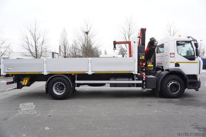 Platós daruval Renault C280 DTI 8 / FASSI crane 5.6T / 560 mth