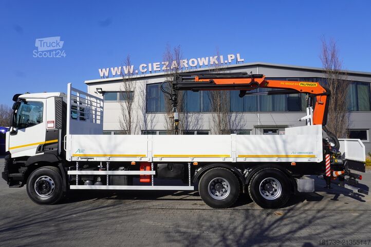 Platós daruval Renault C380 / 6x4 / HDS Palfinger PK 18002-EH 6