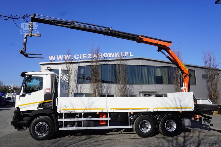 Platós daruval Renault C380 / 6x4 / HDS Palfinger PK 18002-EH 6