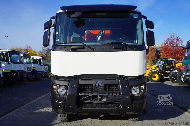 Billenő daruval Renault C380 E6 6×4 / HDS Fassi F135 2700 MTH /