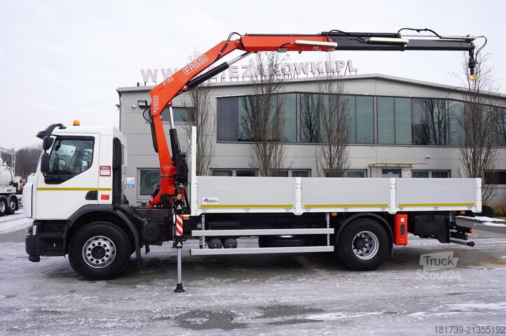 Platós daruval Renault RENAULT C280 DTI 8 / FASSI crane 8 m
