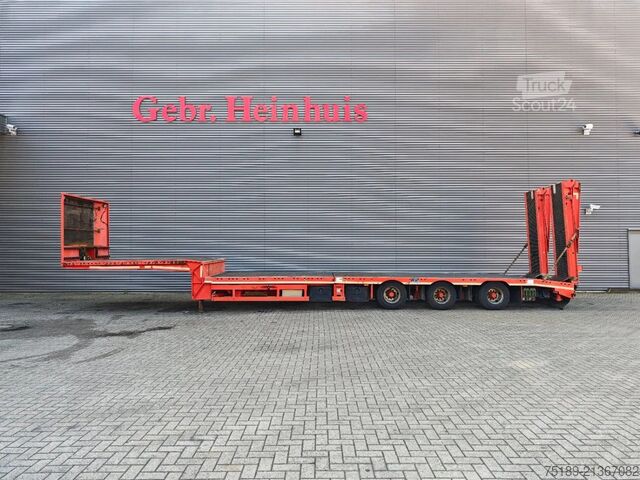 Semi-Tieflader Meusburger MTS-3 Bridge Ramps Winch!