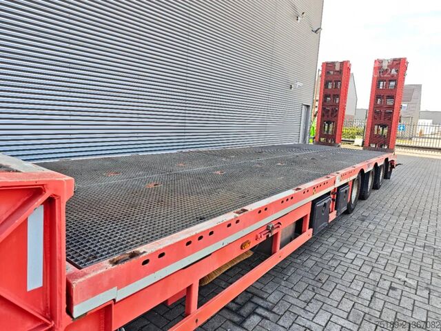 Semi-Tieflader Meusburger MTS-3 Bridge Ramps Winch!