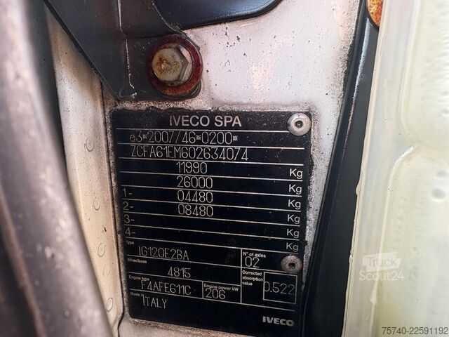 Plachta Iveco Eurocargo 120E28 + DHOLLANDIA LOADLIFT + EURO 6...