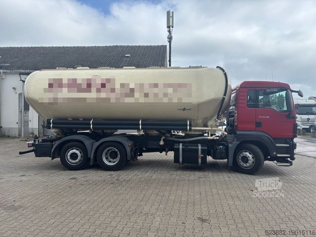 Vakuová cisterna MAN TGS26.360 6X2-2 LL SILO Spitzer*31cbm*AHK*EURO 5