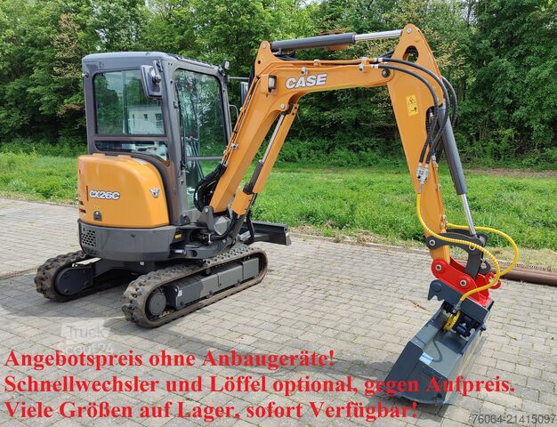 Minigravemaskine Case CX26C Bagger NEU/Herstellergarantie 430