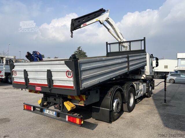 üç yollu vinçli damperli kamyon Iveco Stralis 360