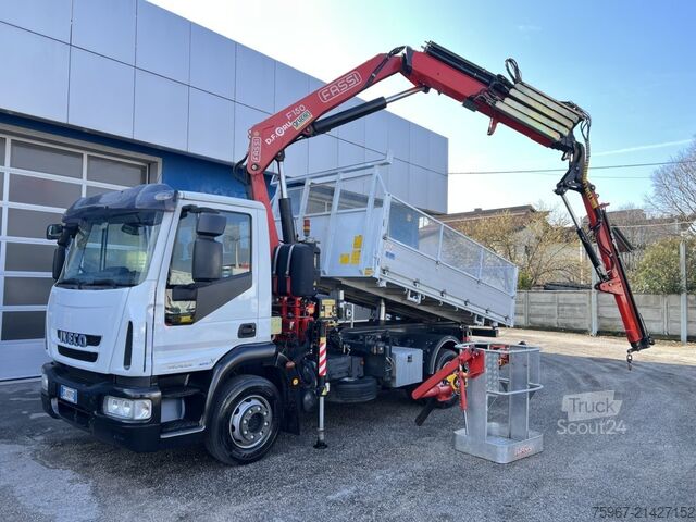 üç yollu vinçli damperli kamyon Iveco Eurocargo 140e22
