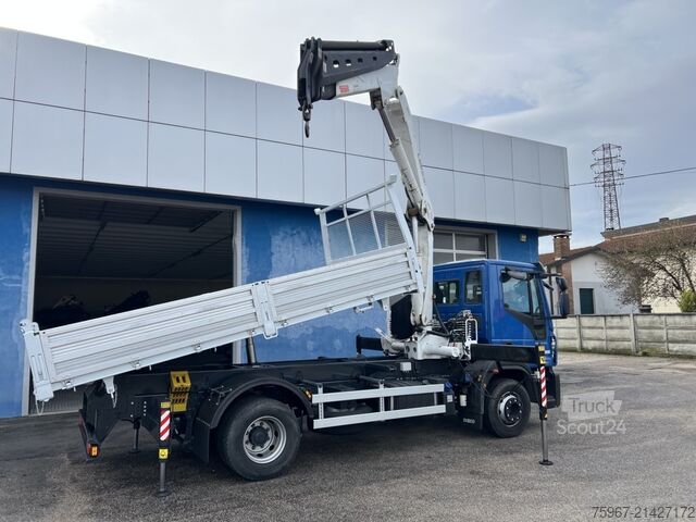 Kolmisuuntainen kippiauto nosturilla Iveco Eurocargo 160-280