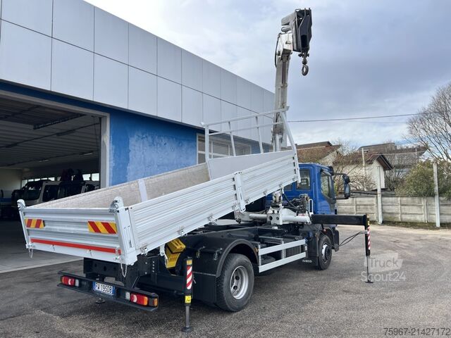 Kolmisuuntainen kippiauto nosturilla Iveco Eurocargo 160-280