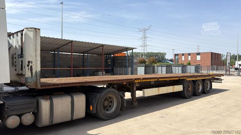 Platform trailer Krone SD27 (DRUM BRAKES / FREINS TAMBOURS / REMORQUE ...