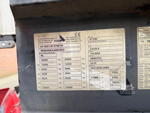 Kipper Stas S300CX S300CX 58m3 Alcoa Klep/deuren Bieten nie...