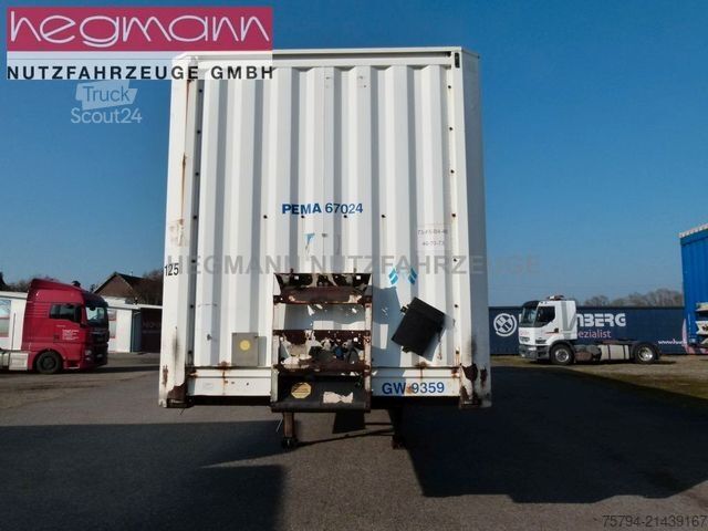 Semi-remorque fourgon KRONE SDK 27 eLB4-LI, Doppelstock, Hecktüren. DE