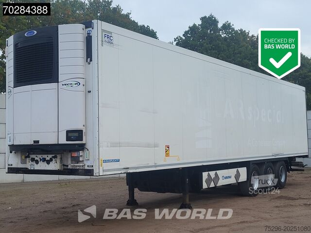 Pārvadājumi saldētavā/saldētavā Krone Carrier Vector 1950Mt 3 axles Dobbelstock 89m3