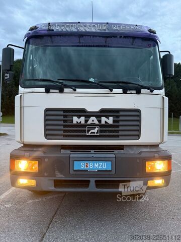 Кран, змонтований на вантажівці MAN 33.464 6x4 Blatt Blatt PK 35000 Funkfernsteuerun