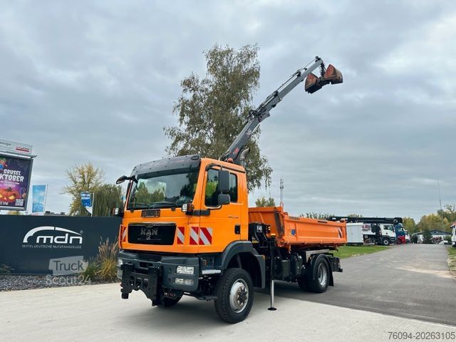Kipper LKW MAN TGM 13.250 4x4 Kipper KRAN FUNK AHK WINTERDIENST
