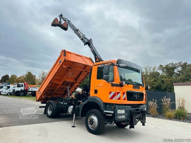 Kipper LKW MAN TGM 13.250 4x4 Kipper KRAN FUNK AHK WINTERDIENST