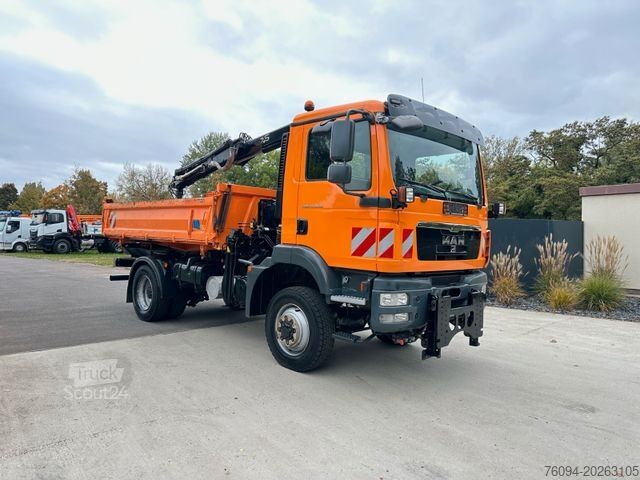 Kipper LKW MAN TGM 13.250 4x4 Kipper KRAN FUNK AHK WINTERDIENST