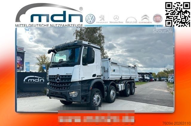 Dreiseitenkipper LKW MERCEDES-BENZ Arocs 3251 8x4 MEILLER Bordmatik Plane
