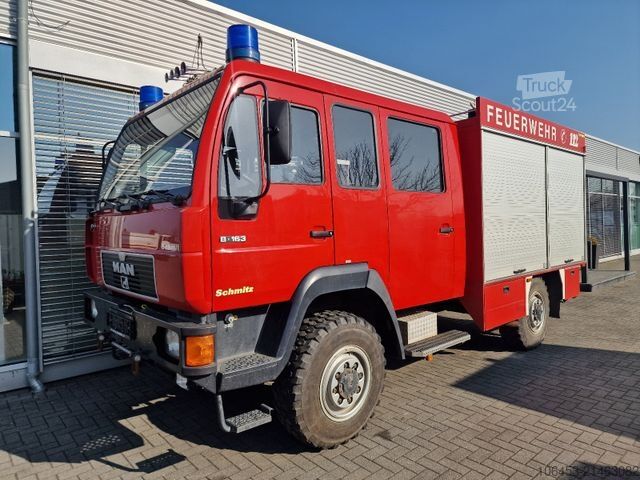 Autocisterna a vuoto MAN 8.136 4X4 Rüstwagen Allrad zuschaltbar 9 Sitzer