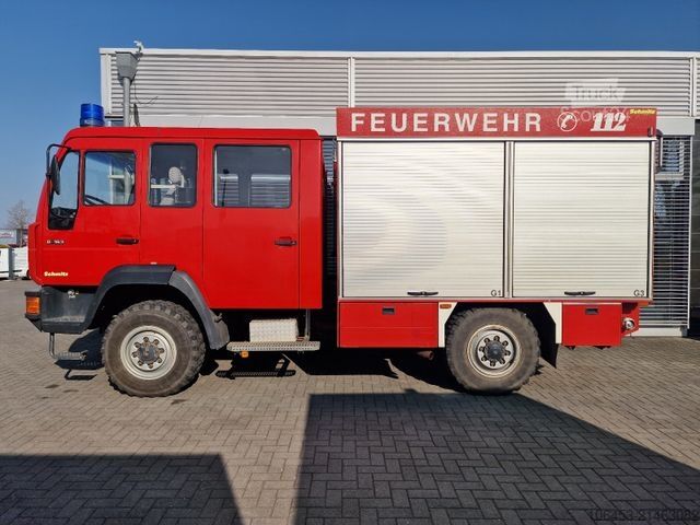 Autocisterna a vuoto MAN 8.136 4X4 Rüstwagen Allrad zuschaltbar 9 Sitzer