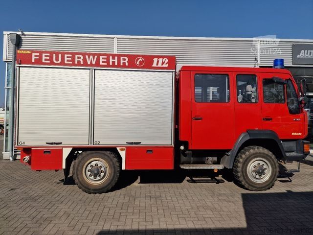 Autocisterna a vuoto MAN 8.136 4X4 Rüstwagen Allrad zuschaltbar 9 Sitzer