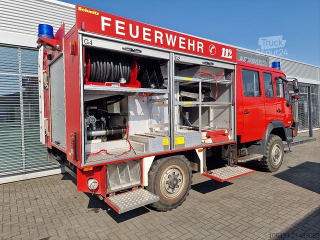 Autocisterna a vuoto MAN 8.136 4X4 Rüstwagen Allrad zuschaltbar 9 Sitzer